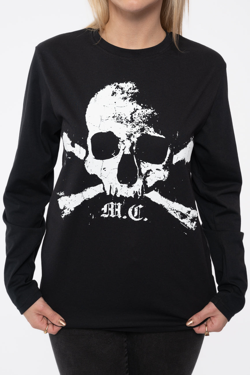 Motley Crue Orbit Skull Long Sleeve T Shirt product image 3