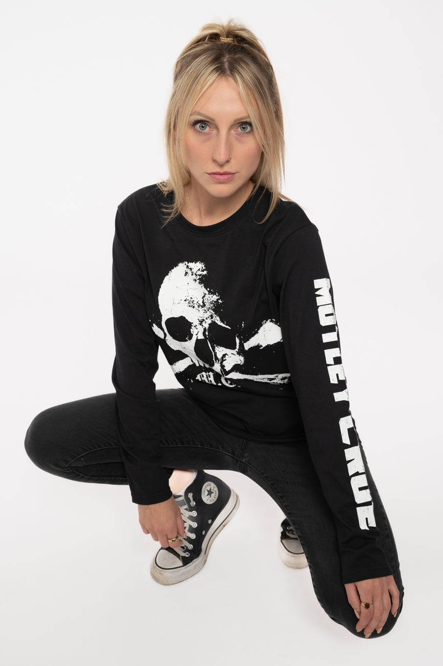 Motley Crue Orbit Skull Long Sleeve T Shirt product image 5