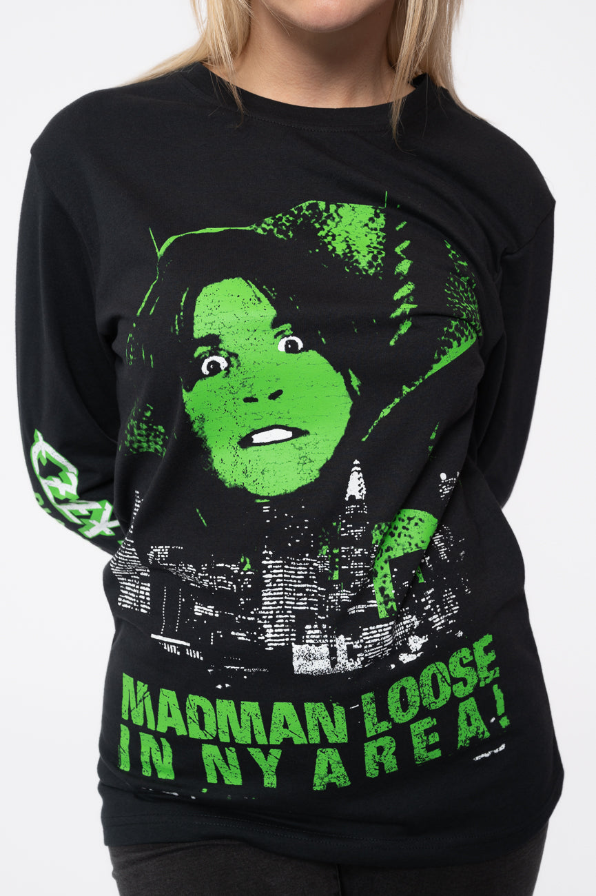 Ozzy Osbourne Madman Loose In NY Long Sleeve T Shirt product image 3