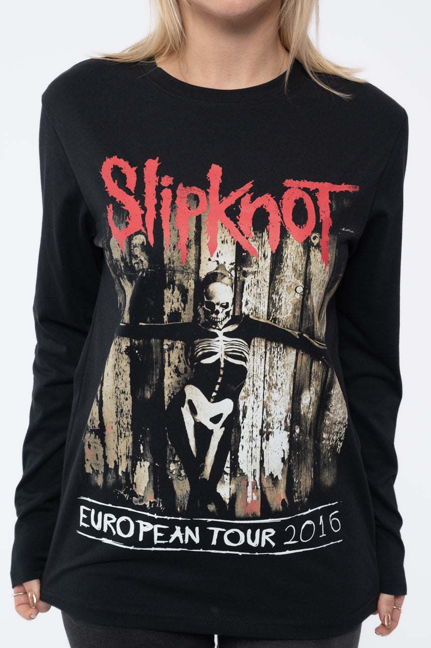 Slipknot Skeleton Flag Long Sleeve T Shirt product image 3