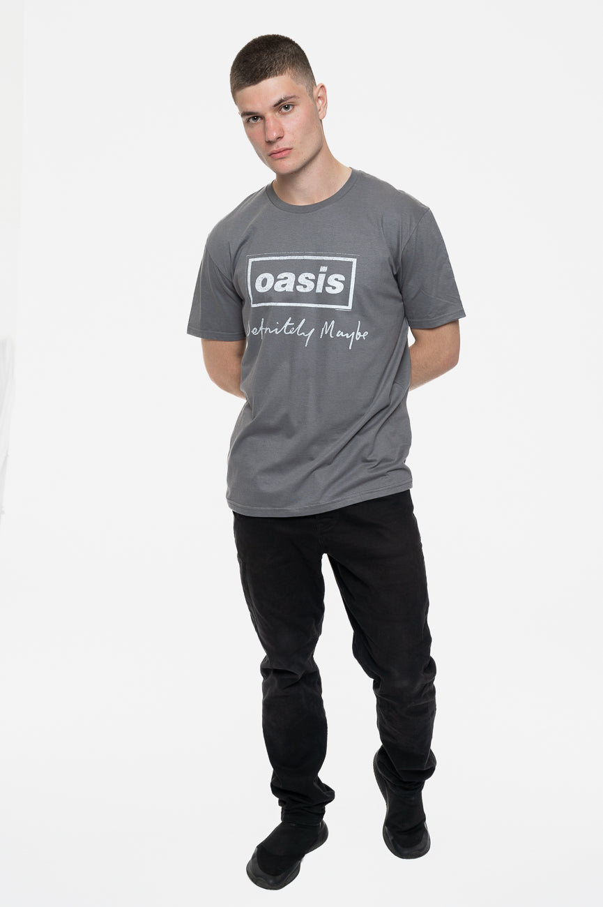 Oasis Definitely Maybe Distressed Text T Shirt product image 2