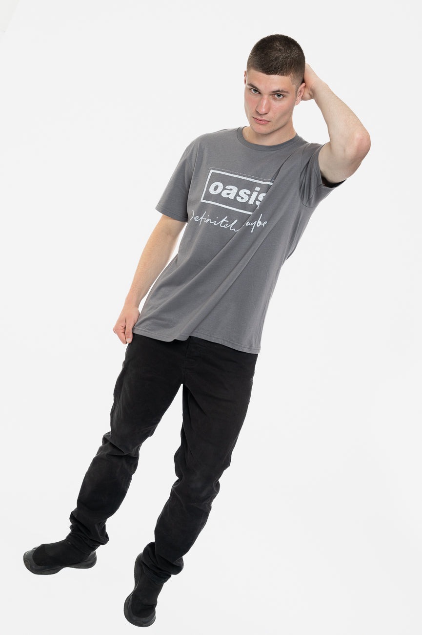 Oasis Definitely Maybe Distressed Text T Shirt product image 5