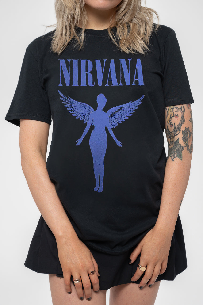 Nirvana Angelic Blue Mono Skinny Fit T Shirt product image 3