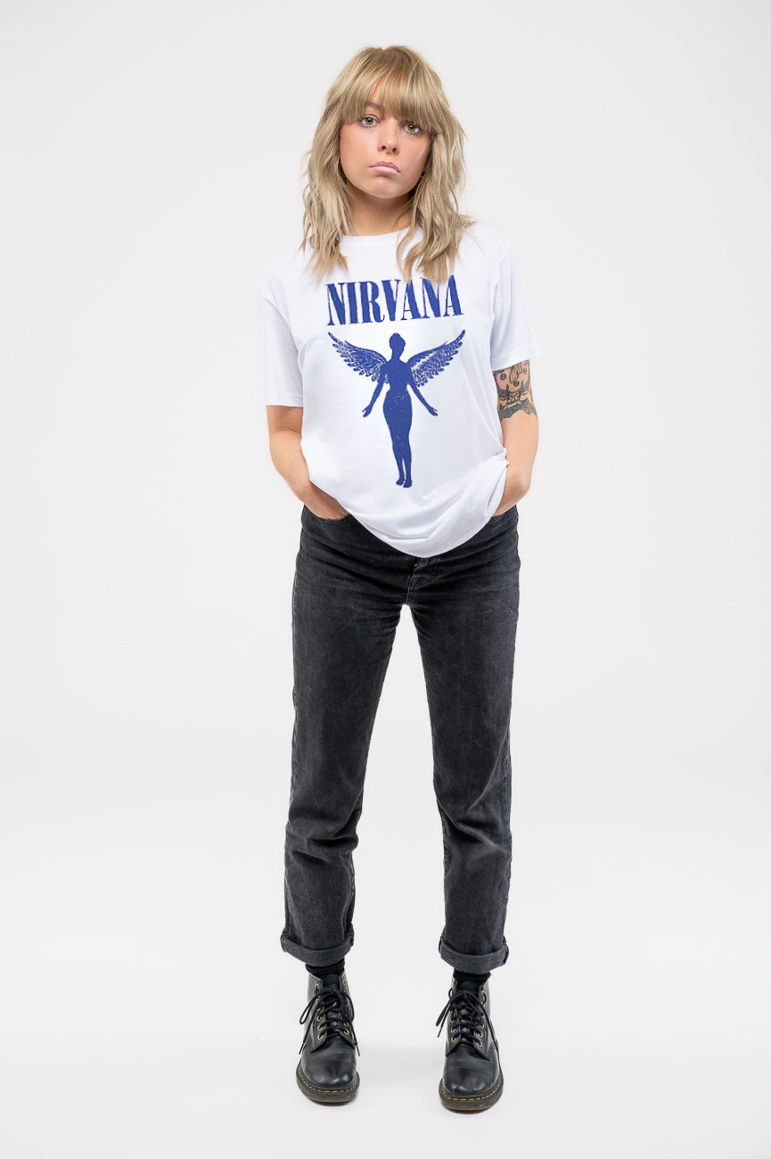 Nirvana Angelic Blue Mono Skinny Fit T Shirt product image 2