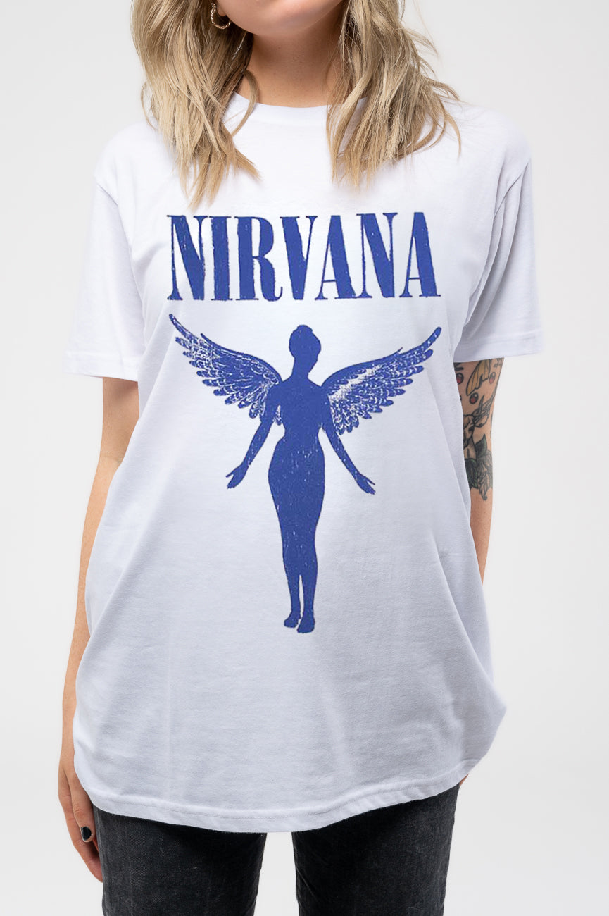 Nirvana Angelic Blue Mono Skinny Fit T Shirt product image 3