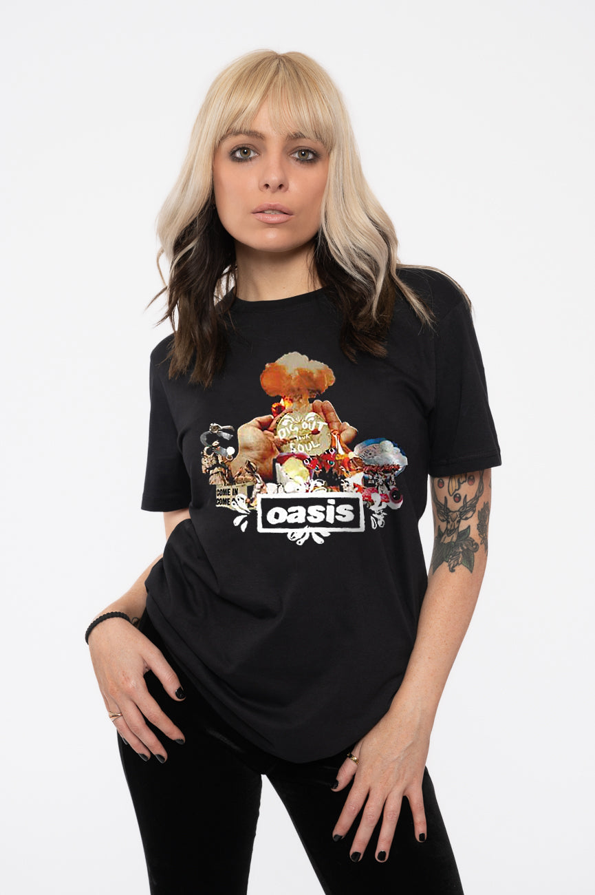 Oasis Dig Out Your Soul Atomic Collage T Shirt product image 1