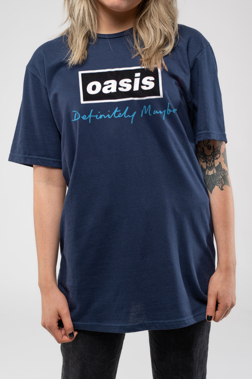 Oasis Definitely Maybe Text Logo T Shirt product image 3