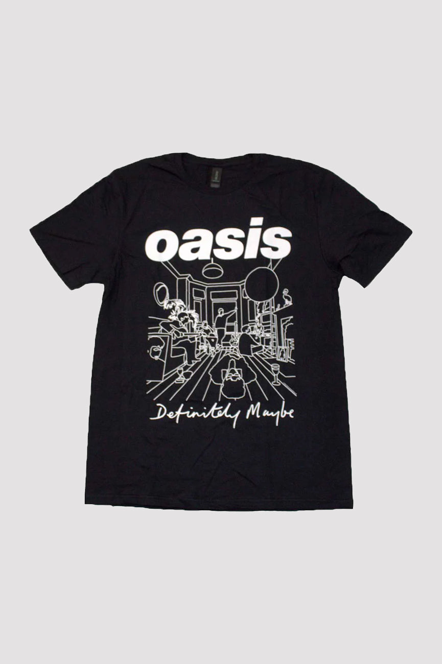 Oasis Definitely Maybe Line Drawing T Shirt product image 1