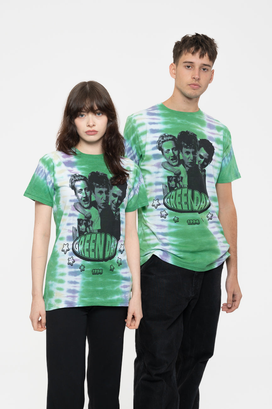 Green Day Trio Band Logo Dip Dye T Shirt product image 5