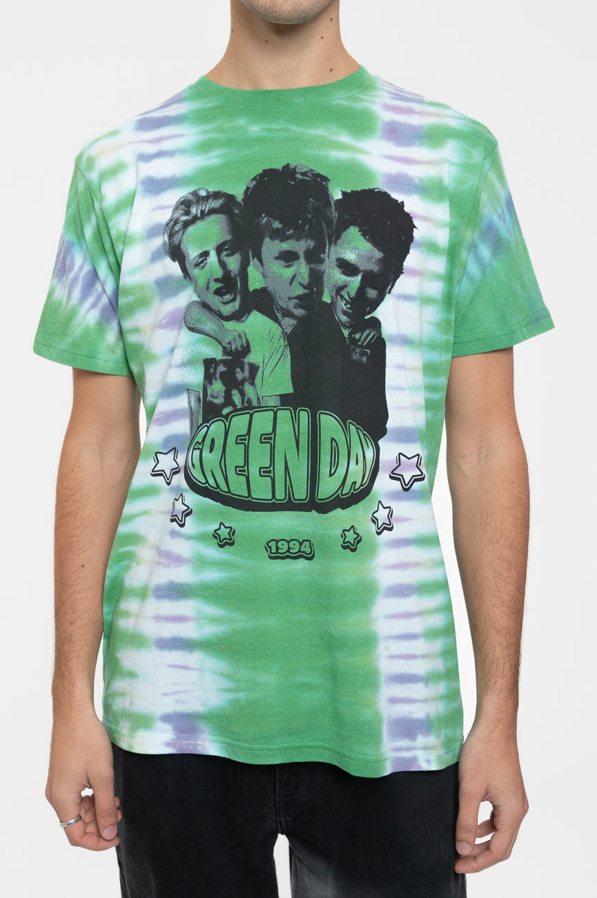 Green Day Trio Band Logo Dip Dye T Shirt product image 3