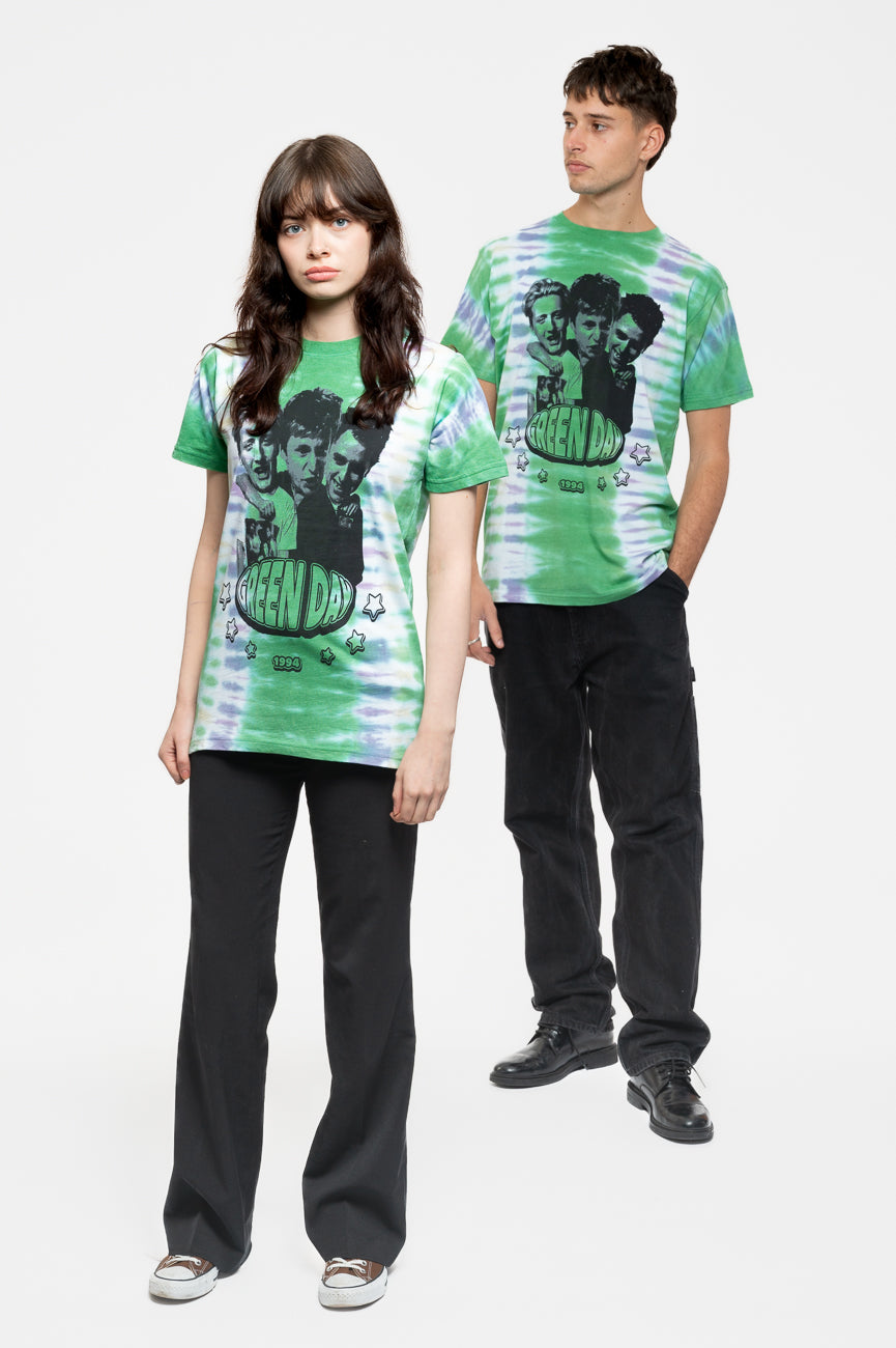 Green Day Trio Band Logo Dip Dye T Shirt product image 1