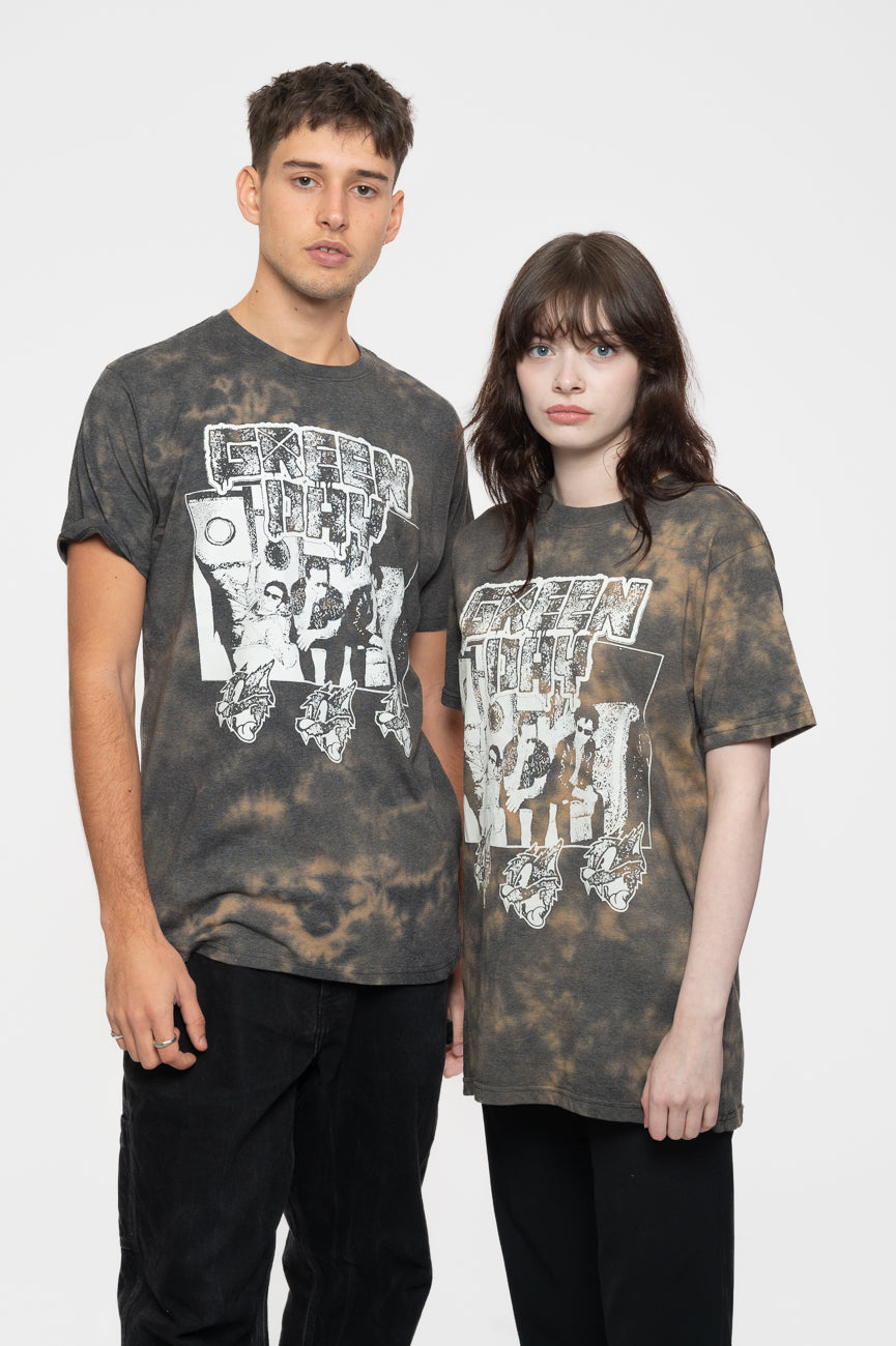 Green Day Revolution Radio Dip Dye T Shirt product image 1