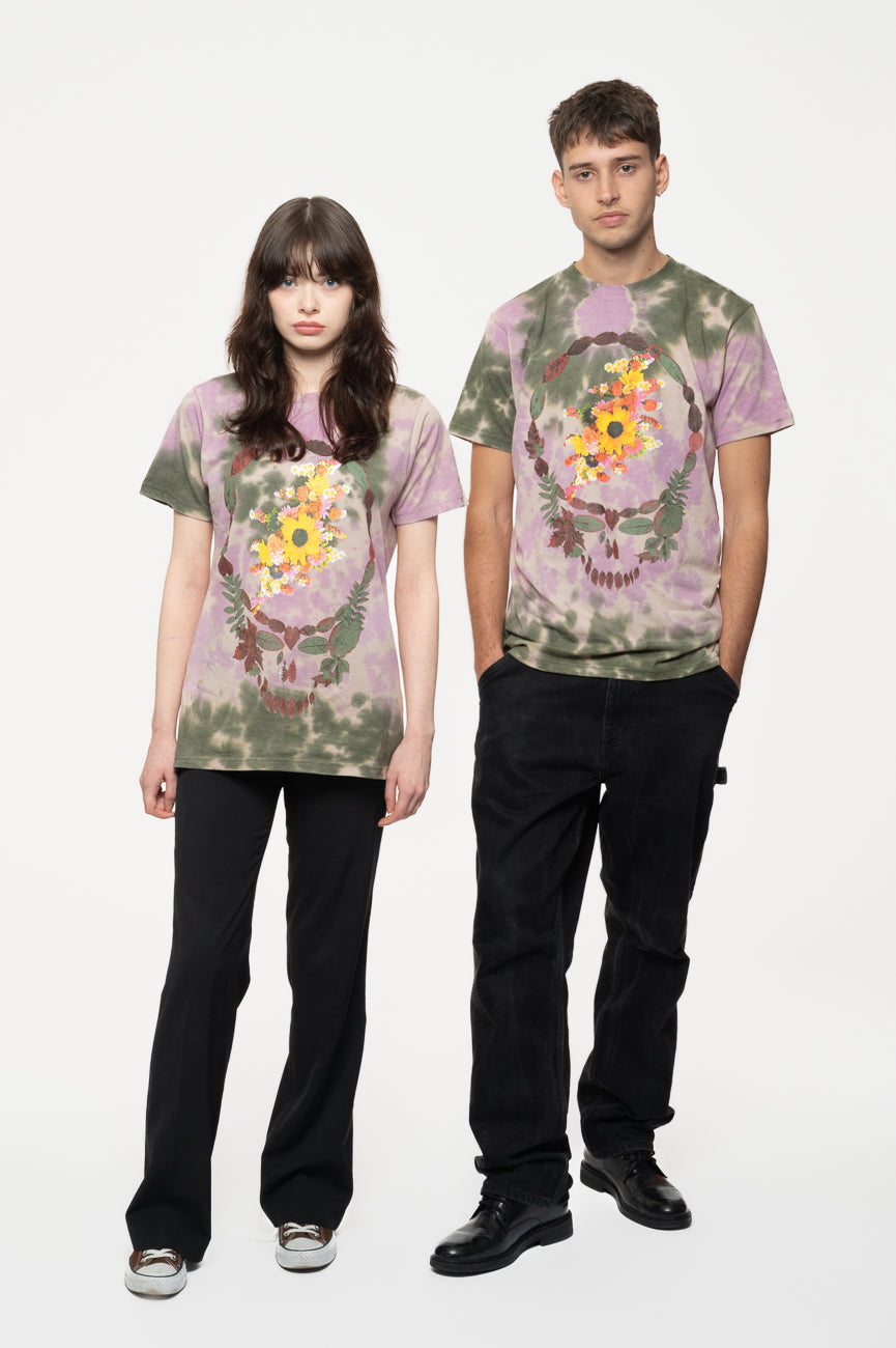 Grateful Dead Leaves And Bouquet Dye Wash T Shirt product image 5