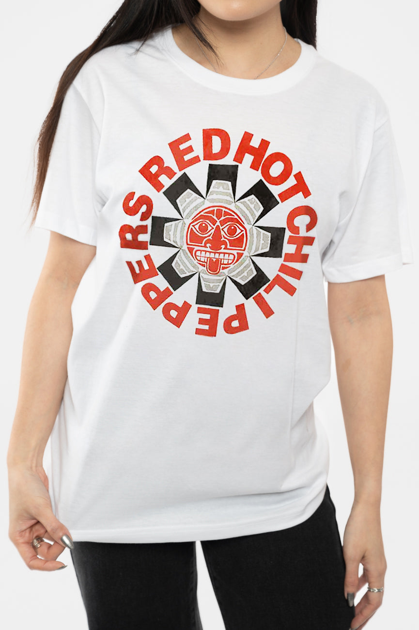 Red Hot Chili Peppers Aztec Band Logo T Shirt product image 3