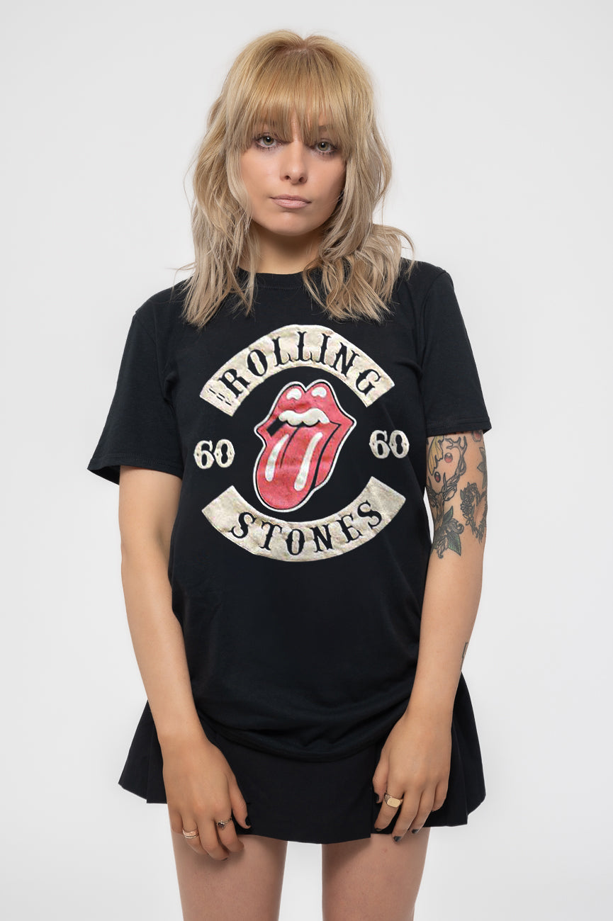 The Rolling Stones Sixty Biker Tongue Skinny Fit T Shirt product image 1